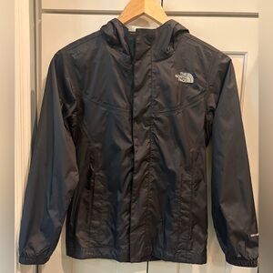 The North Face Kids Black waterproof Raincoat, size M (10/12)